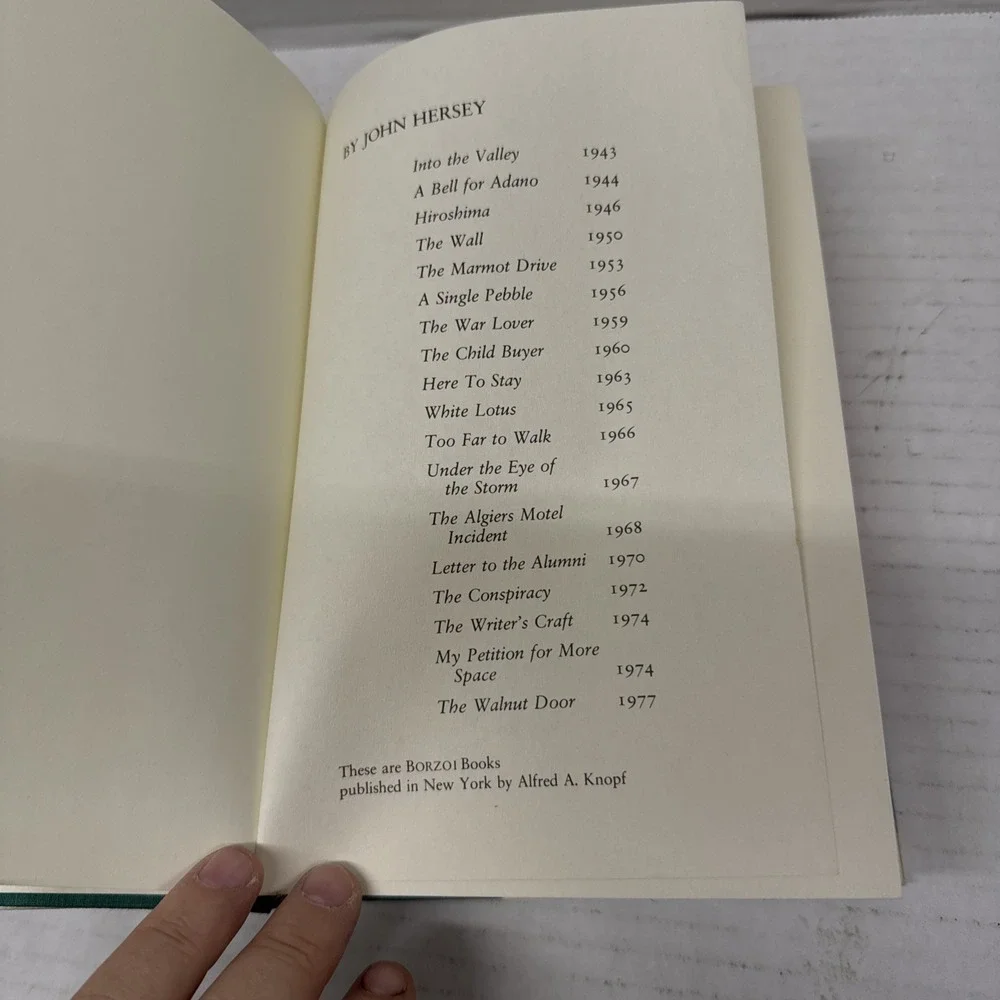 1950 THE WALL John Hersey, 1st Edition, Hardcover, Alfred A. Knopf New York